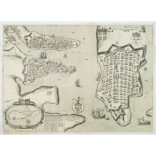 Old map image download for Valletta citta nova dimalta.