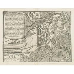 Plan de la bataille de Spire Gagnée par l'armée du Roy comandée par M. le Marechal de Tallard. . .