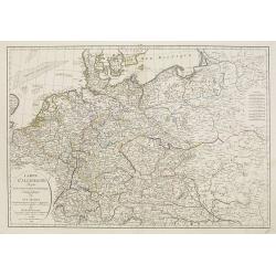 Carte d'Allemagne dressee sur les observations astronomiques et geographiques. . .