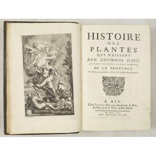 Old map image download for Histoire des Plantes qui naissent aux environs d'Aix et dans plusieurs autres endroits de la Provence.