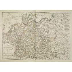 Carte d'Allemagne dressée sur les observations Astronomiques et Géographiques. . .