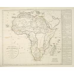 Carte générale de L'Afrique divisée en ses principaux états par Fx Delamarche. . .