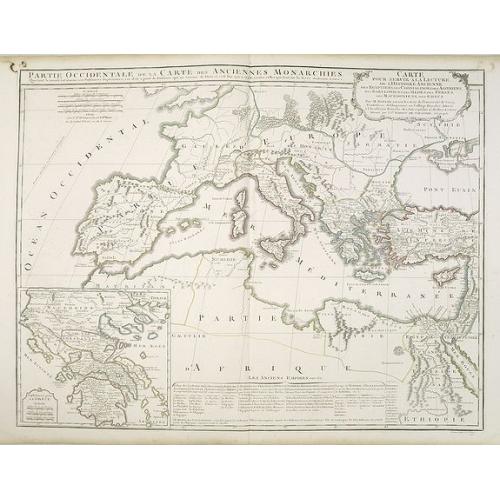 Old map image download for Partie Occidentale de la Carte des Anciennes Monarchies. . .