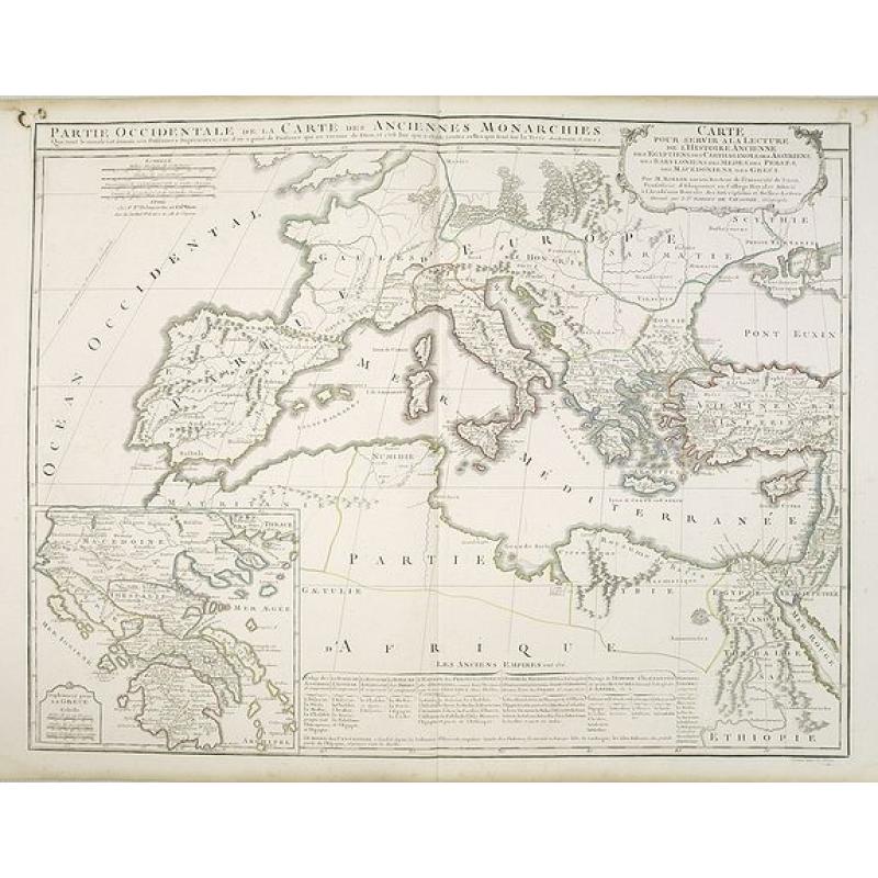 Partie Occidentale de la Carte des Anciennes Monarchies. . .