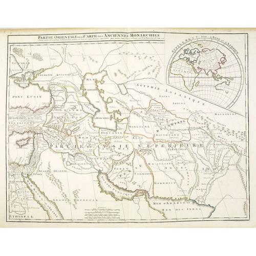 Old map image download for Partie Orientale de la Carte des Anciennes Monarchies. . .