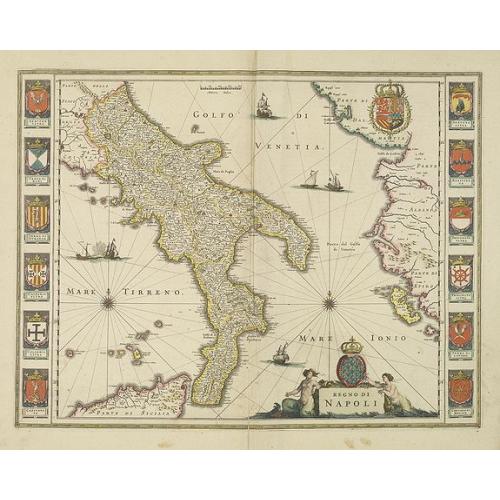 Old map image download for Regno di Napoli.