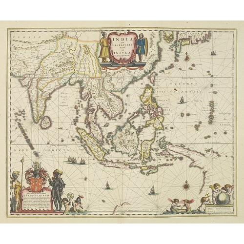 Old map image download for India quae Orientalis dicitur, et insulae adiacentes.