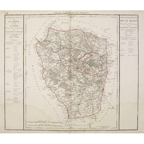 Old map image download for Departement de la Seine et de l'Oise.
