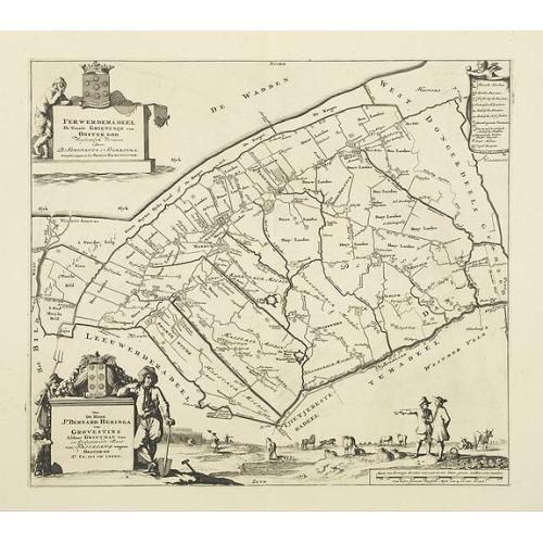Old map image download for Ferwerderadeel. De tweede Grietenije van Ooster Goo. . .