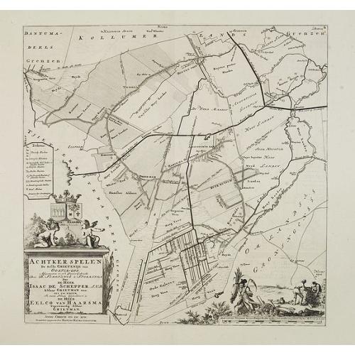 Old map image download for Achtker spelen. De sesde Grietenije van Ooster-goo. . .