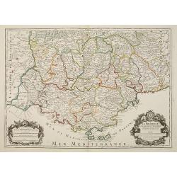LA PROVENCE Divisée en ses Vigueries et Terres Adjacentes.