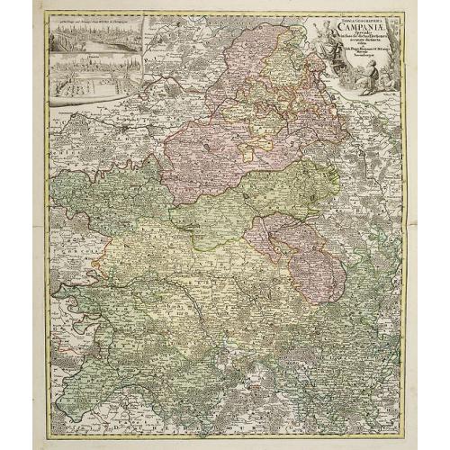 Old map image download for Tabula Geographica Campaniae. . .