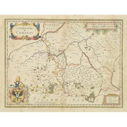 Old map image download for L'Archevesche de CAMBRAY.