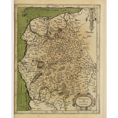 Old map image download for Boloniae & Guines comitatus.