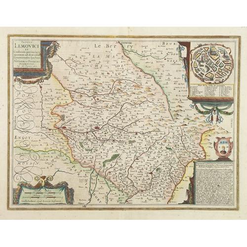 Old map image download for Totius Lemovici et Confinium provinciaru. . .
