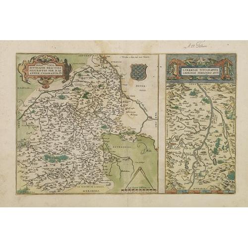 Old map image download for Regionis Biturigum... Per Ioannem Calamaeum. / Limaniae Topographia Gabriele Symeoneo Auct.