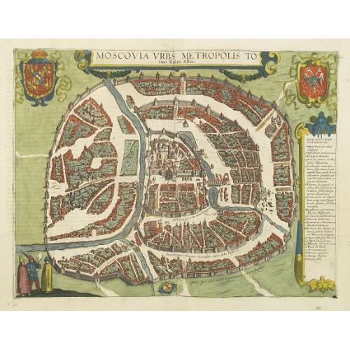 Old map image download for Moscovia urbs Metropolis totius Russiae Albae.