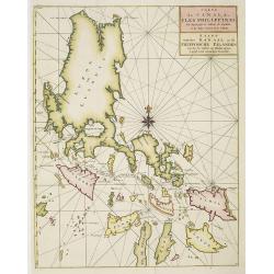 Carte du Canal des Iles Philippines. . . / Kaart van het kanaal in de Filippynsche eilanden waar door het galjoen van Manilla passeert te gelyk met de naastgelegen eilanden.