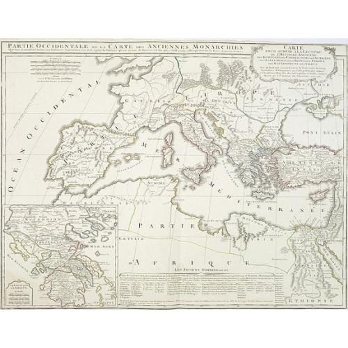 Old map image download for Partie Occidentale de la Carte des Anciennes Monarchies. . .
