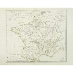 Carte de France historique et chronologique du regne de Henri IV. . .