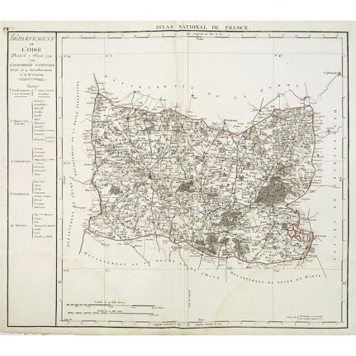 Old map image download for Departement de l'Oise. . .