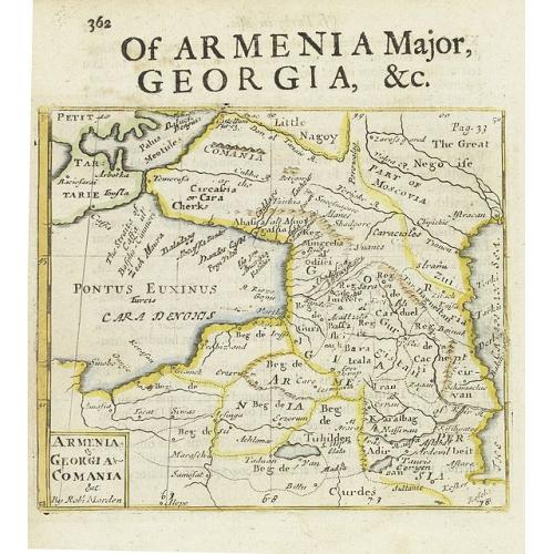 Old map image download for Armenia - Georgia - Comania. . .