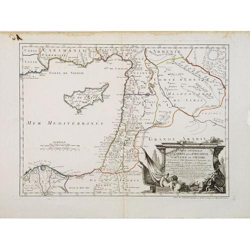 Old map image download for Carte Générale de la Syrie / Palestine / Isle de Chypre. . .