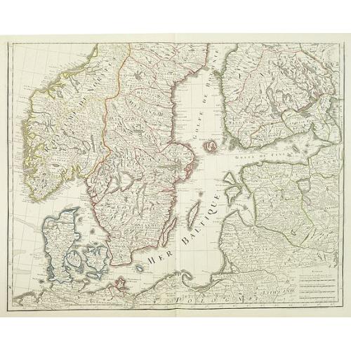Old map image download for Carte des Courones du Nord comprenant la Suede, le Danemarc, &c. . .(2 maps)