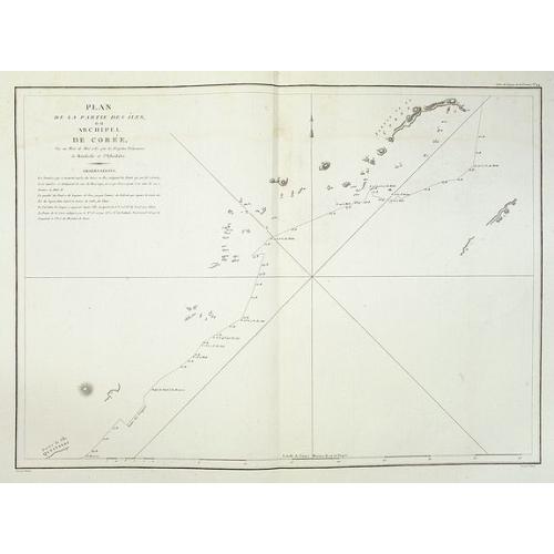 Old map image download for Plan of part of the islands or archipellago of Corea seen in May 1787 by the Boufsole and Astrolabe.