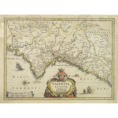 Old map image download for Valentia regnum Contestani, Ptol. Edentani, Plin.