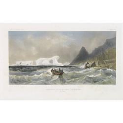Débarquement sur les iles Powell, le 20 février 1838.