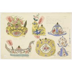 Image download for Designs for Porcelain ware with Chinese design.