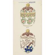 Designs for two porcelain bowls with Chinese design.