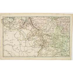 [No title] Carte générale d'Allemagne divisée et numérotée...des postes et autres routes de cet empire.