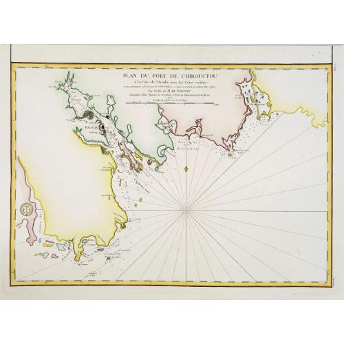 Plan du port de Chibouctou à la cote de l'Acadie avec les cotes voisines. . .