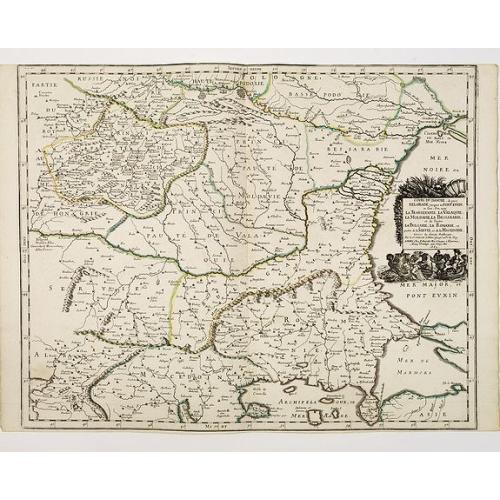 Old map image download for Cours du Danube, depuis Belgrade.. Transilvanie. . .