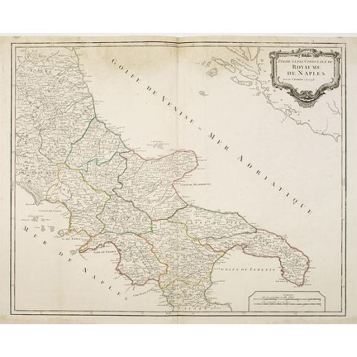 Old map image download for Partie septentrionale du Royaume de Naples.