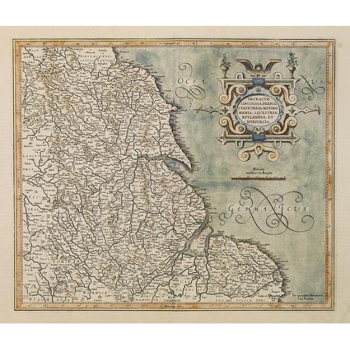 Old map image download for Eboracum, Lincolnia, Derbia, Staffordia, etc.
