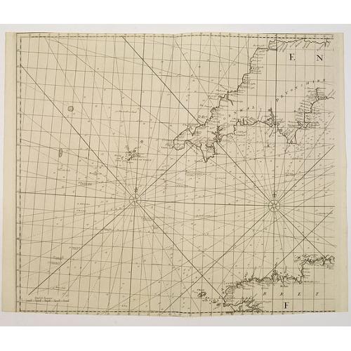 Old map image download for [No tittle] The Sea Coasts south of England and Brittany in France.