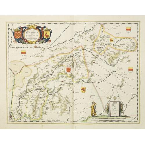 Old map image download for Comitatus Bentheim et Steinfurt.