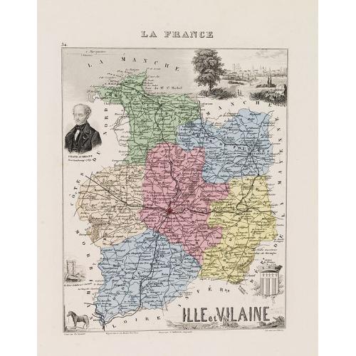 Old map image download for Ille et Vilaine