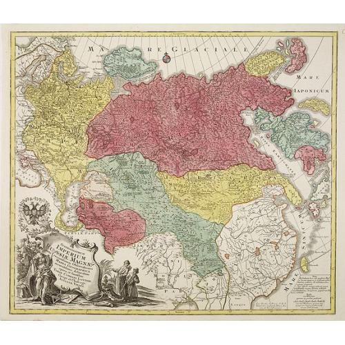 Old map image download for Spatiosissimum Imperium Russiae Magnae juxta recentissimas Observationes Mappa Geographica . . .