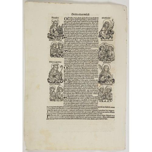 Old map image download for Sexta Etas Mundi. Folium. CXXV