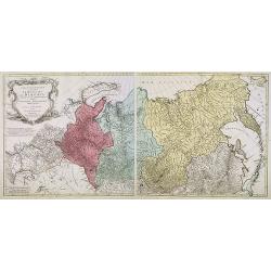 Carte géographique contenant le royaume de Sibérie . . .