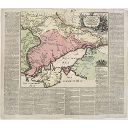 Charte der Kriegs Operationen am Donn u: Dnieper Ihro Russisch Kayserl Majestaet Glorieusen Armeen A: 1736