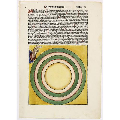 Old map image download for De opere tercie diei. Foliu III [The creation of the world - Second and third day]