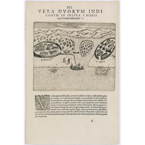 Old map image download for Vera Duorum Indicorum in insula S. Maria.