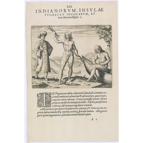 Old map image download for Indianorum, Insulae Pugnatan Incolarum. (The natives of the island of Pugnatan)