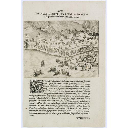 Old map image download for Delineatio Adventus Hollandorum. (Ternate Island)