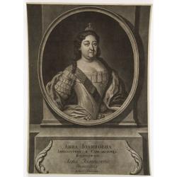 ANNA IWANOVNA - Anna Ioannovna imperatricea i camoderschiza wserossinskaja (rossice). Anna Joannowna imperatrix totius Russiae